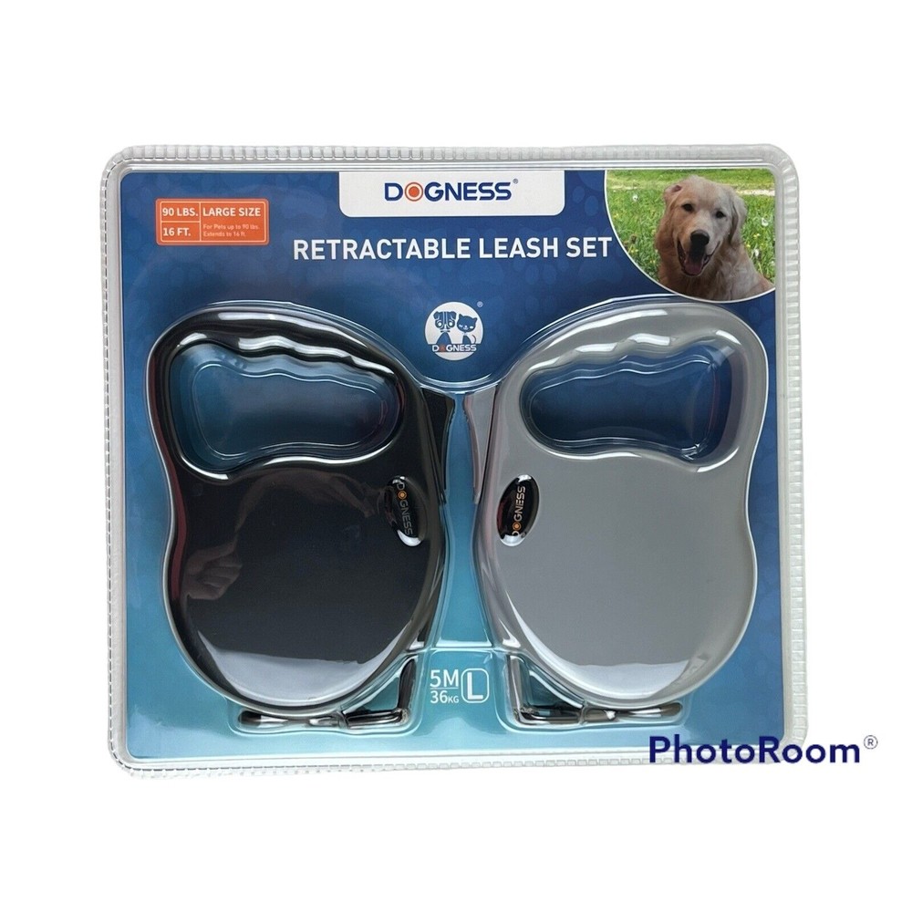 New 2-Pack of Retractable 16-Foot Dog Leash for Large Size Dogs & Pets